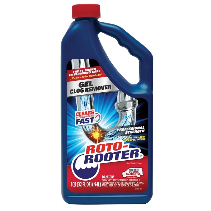 ROTO-ROOTER 351403 Gel Clog Remover Drain Cleaner, 32 oz - Image 1